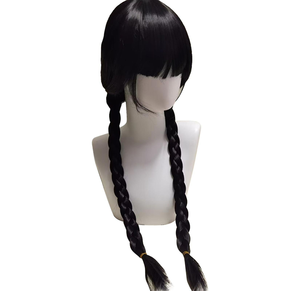 Unisex Not,Specified Wig For Girls Wednesday Addams Family Thing Wig, Wednesday Merchandise Gifts For Cosplay Party Decors