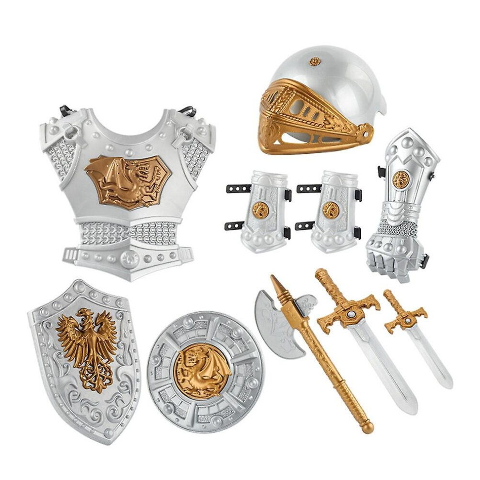 1 Set Children Knight Costume Kids Cosplay Party Clothing Armor Swords Prop Not,Specified