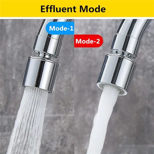 (Black) 360 Degree Filter Bubbler Water Tap Nozzle 1