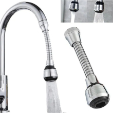 Kitchen Chromed Faucet Bubbler 360-degree Filter Nozzle