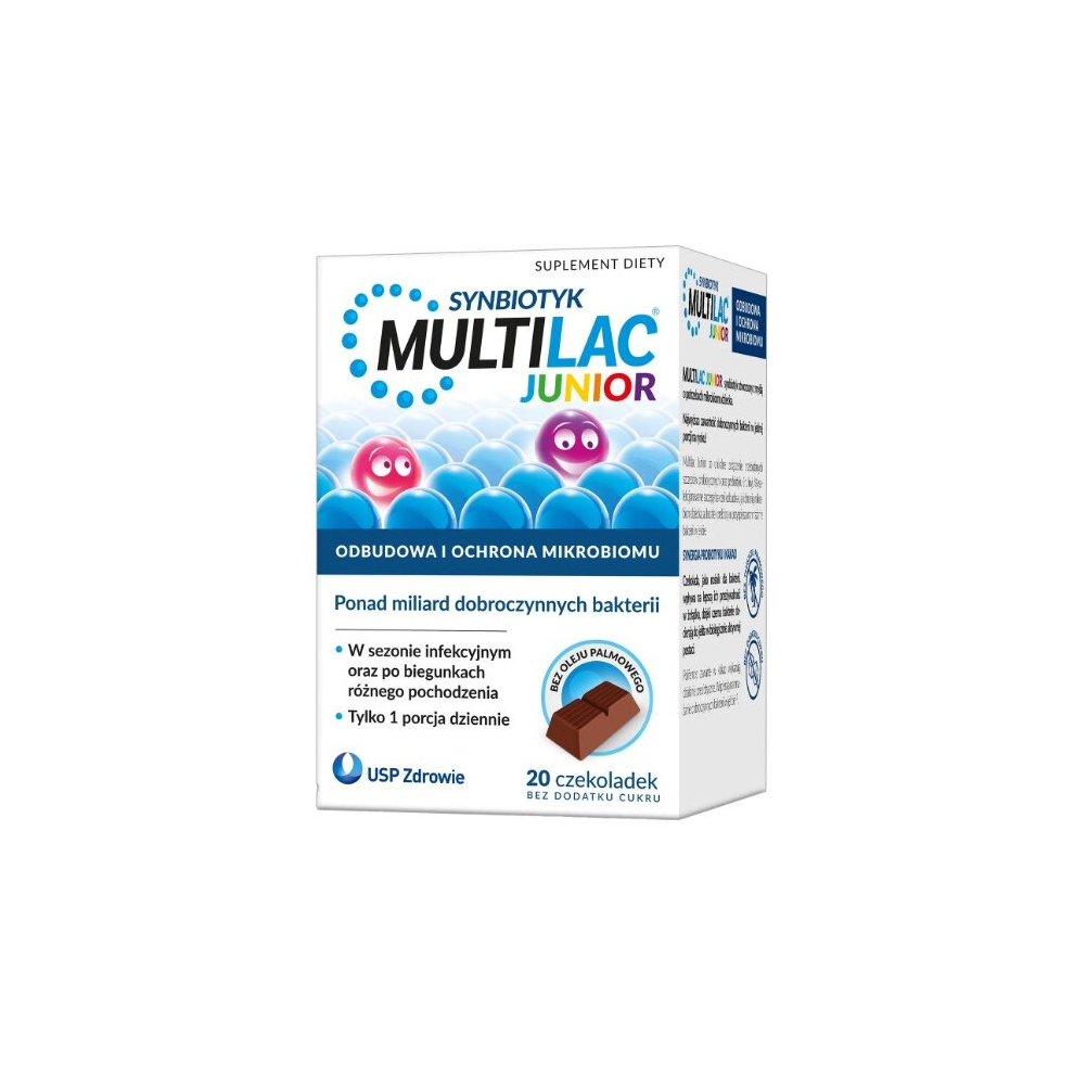 Usp Zdrowie Sp. Z O.o Multilac Junior, Czekoladki, 20 Szt, Chocolates 20 Pcs