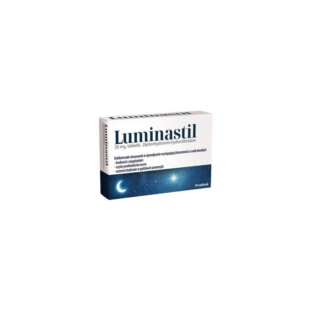 Luminastil 50 mg - Sleep Aid for Stress, Anxiety & Time Zone Fatigue (10 tablets)