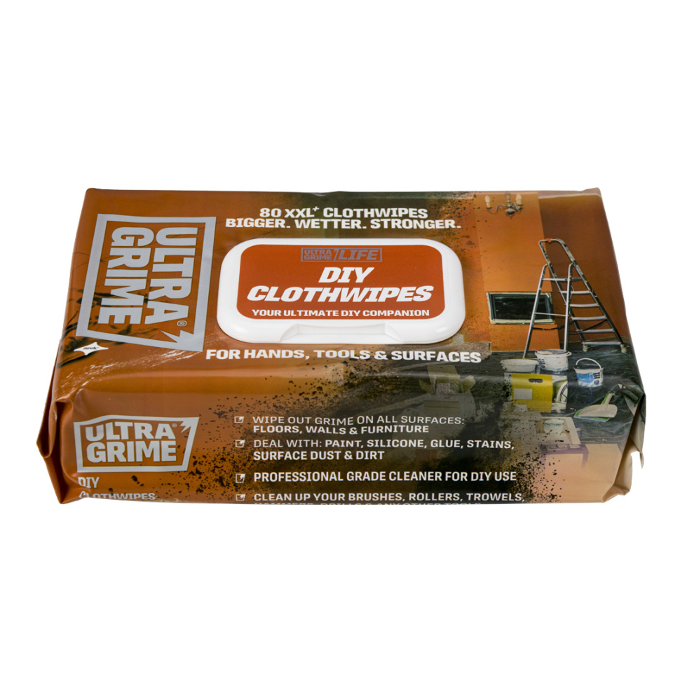 UltraGrime LIFE DIY XXL+ Clothwipes 80 Pack X 3