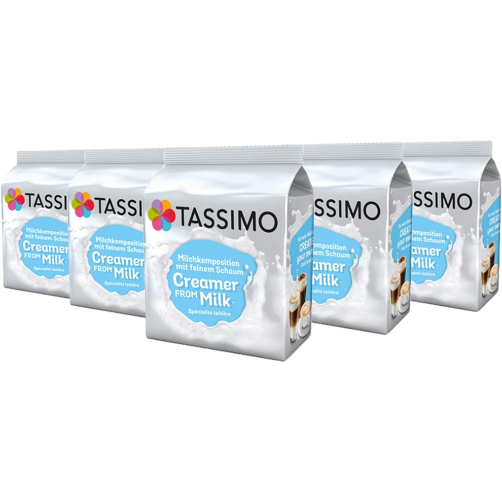 Tassimo Milk Creamer Pods x16 (Pack of 5, Total 80 Drinks)