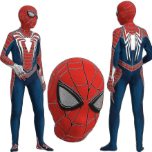 (180cm) Spiderman Advanced Suit Cosplay Costume Party Jumpsuit Fitted Kids Clothes
