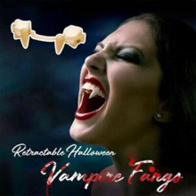 Halloween Retractable Vampire Teeth Dentures Zombie Teeth Fangs Cosplay Horrific