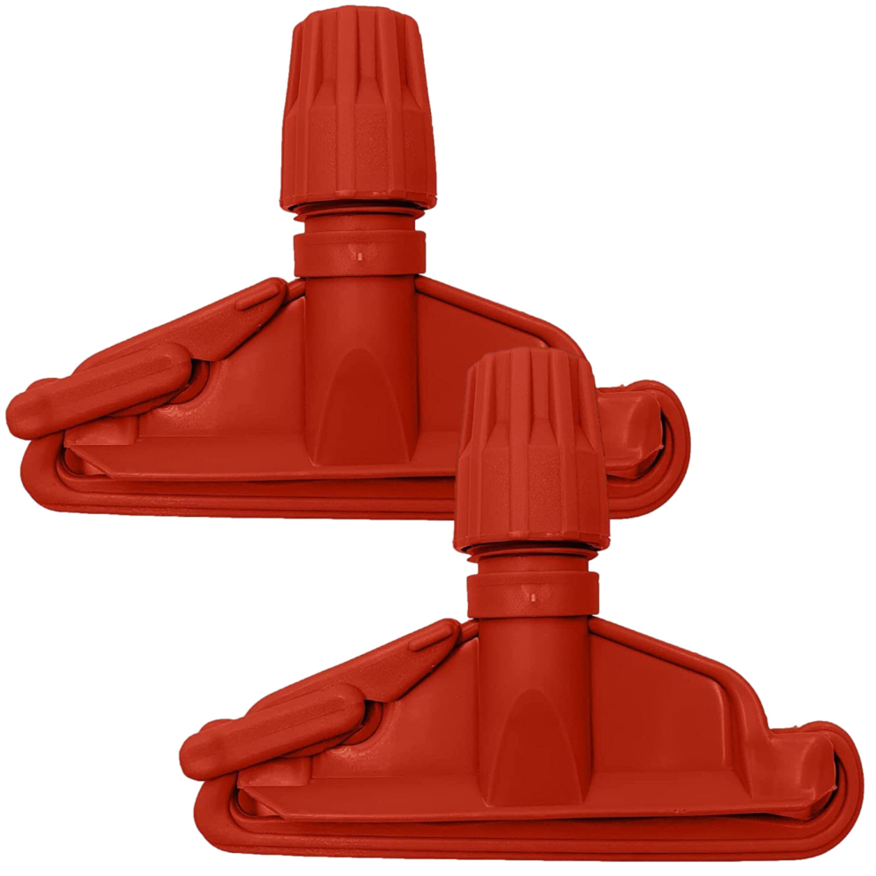 The Dustpan & Brush Store Red Kentucky Mop Head Holder Clip For Handle Bracket Replacement
