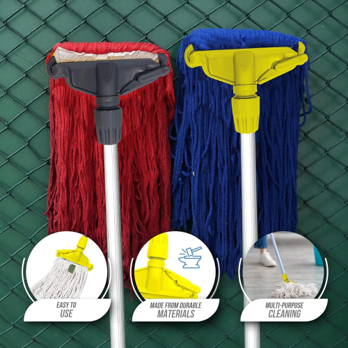 Kentucky Mop Head Holder Clip For Handle Bracket Replacement Yellow 1