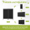 (Black) Angel Living Room Divider 2 Panels 2