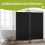 (Black) Angel Living Room Divider 2 Panels 5