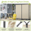 (Beige) Angel Living Room Divider 2 Panels 6