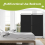 (Black) Angel Living Room Divider 2 Panels 7