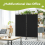 (Black) Angel Living Room Divider 2 Panels 4