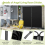 (Black) Angel Living Room Divider 2 Panels 6