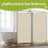 (Beige) Angel Living Room Divider 2 Panels 7