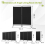 (Black) Angel Living Room Divider 2 Panels 3