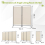 (Beige) Angel Living Room Divider 2 Panels 3