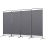 (Grey) Angel Living 4 Panels Foldable Room Divider 1