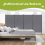 (Grey) Angel Living 4 Panels Foldable Room Divider 2