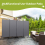 (Grey) Angel Living 4 Panels Foldable Room Divider 7