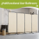 (Beige) Angel Living 4 Panels Foldable Room Divider 5