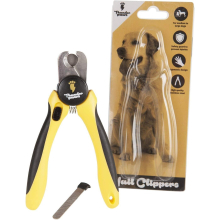 Thunderpaws Professional-Grade Dog Nail Clippers with Protective Guard and Safety Lock (Medium to Large Breeds, Yellow)