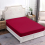 (KING, BURGUNDY) Extra Deep Fitted Sheet For Single Double King Bed 2