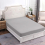 (DOUBLE, GREY) Extra Deep Fitted Sheet For Single Double King Bed 1