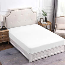 (SUPER KING, WHITE) Extra Deep Fitted Sheet For Single Double King Bed