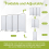 (Natural) Angel Living 4 Panels Foldable Room Divider 2
