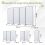 (Natural) Angel Living 4 Panels Foldable Room Divider 8