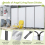 (Natural) Angel Living 4 Panels Foldable Room Divider 6