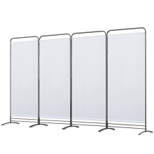 (Natural) Angel Living 4 Panels Foldable Room Divider