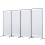 (Natural) Angel Living 4 Panels Foldable Room Divider 1