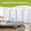 (Natural) Angel Living 4 Panels Foldable Room Divider 3
