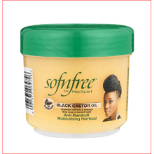 Sofn'Free Black Castor Oil Hairfood Anti-Dandruff 250ml Free UK Postage