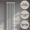 Traditional Colosseum Vertical Double Bar Column Radiator 1800 x 380mm White 3