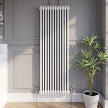 1600x560mm Triple Bar Traditional Colosseum Radiator White Vertical Column