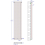 Traditional Colosseum Vertical Double Bar Column Radiator 1800 x 380mm White 7