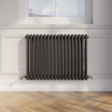 Traditional Colosseum Horizontal Double Bar Column Radiator 600x830mm Black