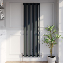 Traditional Colosseum Vertical Double Bar Column Radiator 1800x560mm Anthracite