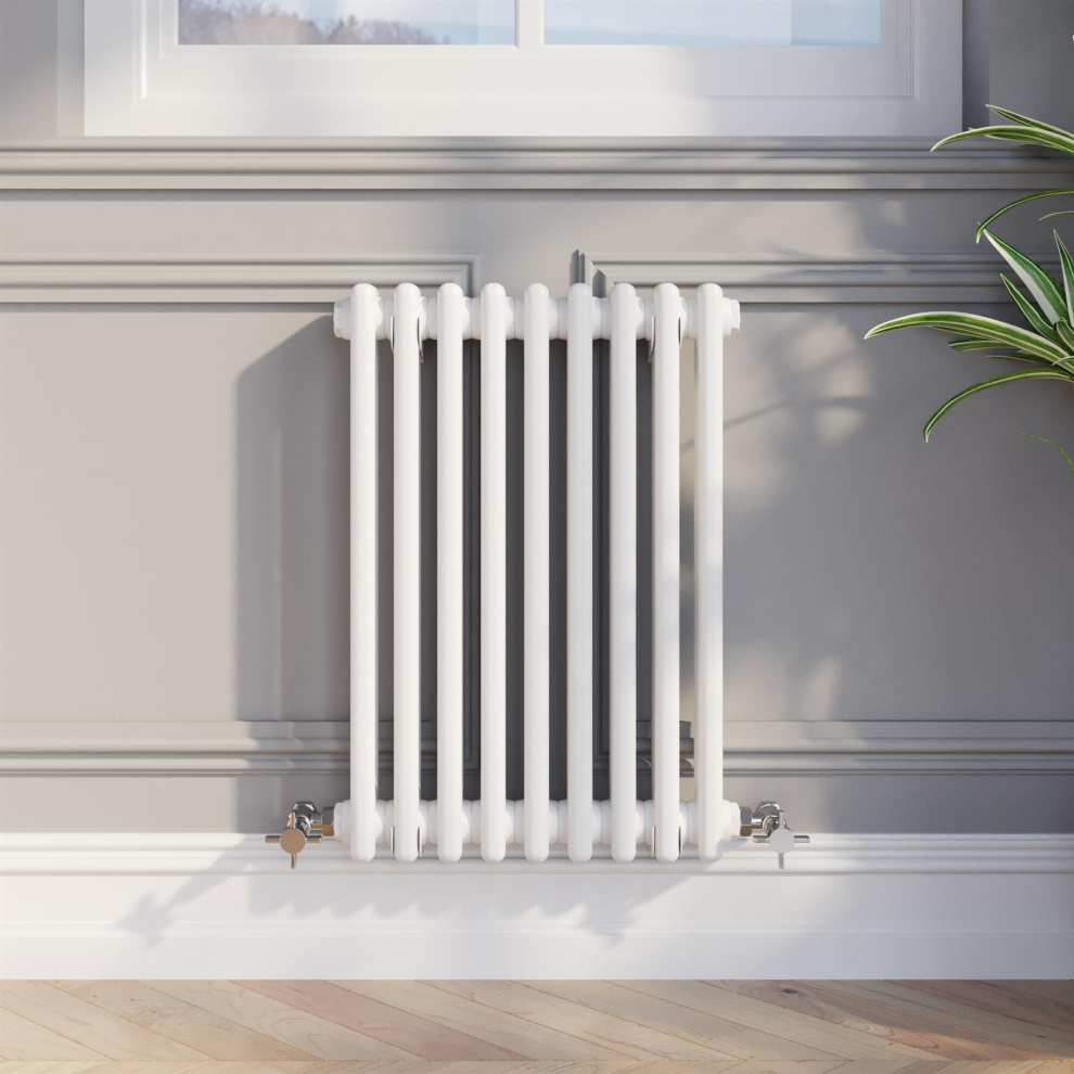 Heatsync Traditional Colosseum Horizontal Double Bar Column Radiator 600X425mm White