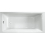Bathroom Single Ended 1800x800mm Square Bath Front Panel Acrylic White Modern 3