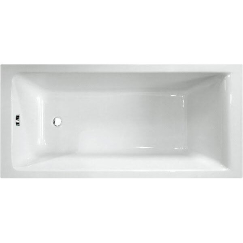 Bathroom Single Ended 1800x800mm Square Bath Front Panel Acrylic White Modern 2