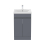 Artis Flat Pack Grey Gloss Free Standing Vanity Unit & Basin - Doors 500mm 6