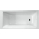 Bathroom Single Ended 1700x700mm Square Bath Side End Panel Acrylic White Modern 3