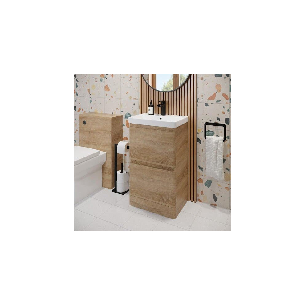 Regis Wood Free Standing Vanity Unit & Basin - 500mm