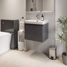 Regis Grey Wall Hung Vanity Unit - 500mm Width