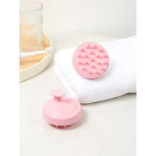 Shampoo Brush Soft Silicone Cleaning Hair Brush Tool Unisex Reduce Dandruff Head Relaxation Pink