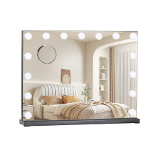(15 LED Black) Hollywood make-up mirror 15/18 Bulb Lighting w/USB